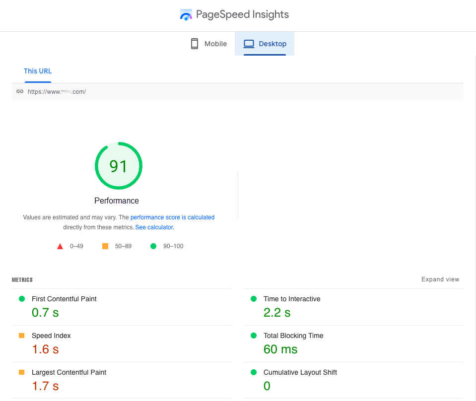 Google PageSpeed Insights